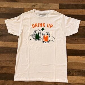 Men’s St. Patrick’s Day “Drink Up” Graphic Tee M